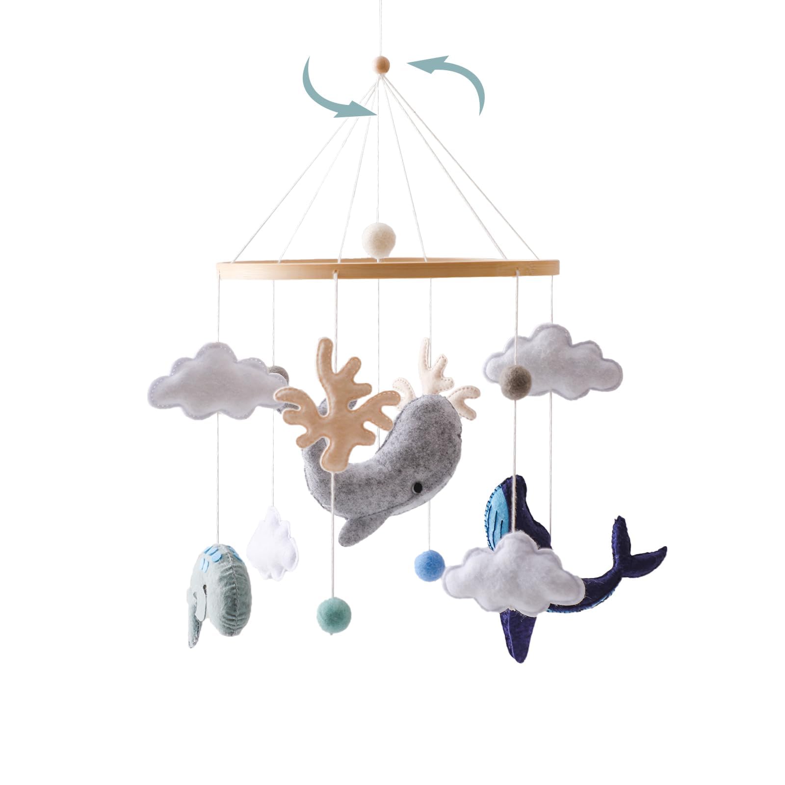 Amazon.com : Montessori Baby Mobile for Crib Ocean Animals Crib